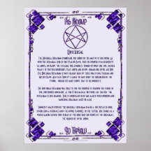 Royal Purple Unicursal Informational Posters