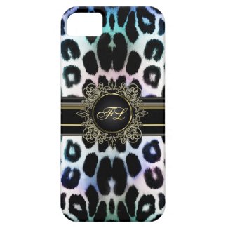 Royal Rainbow Leopard Personalized iPhone 5 Case