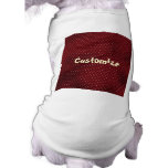 Royal Red Lizard Skin Scales Doggie Shirt