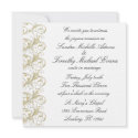 Royal Romance Gold/White Invitations invitation