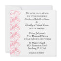 Royal Romance Rose And White Wedding Invitations invitation
