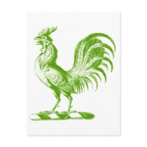 Royal Rooster Green Post Cards