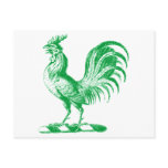 Royal Rooster Teal Postcard