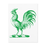 Royal Rooster Teal Postcards