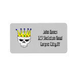 Royal Skull Address Label Template