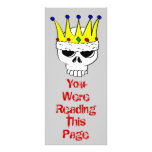 Royal Skull Bookmark Template Customized Rack Card