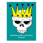 Royal Skull Postcard Template