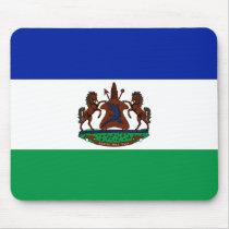 Royal Standard Of Lesotho, Lebanon flag Mouse Pads