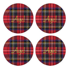 Royal Stewart Tartan Aye Pattern Button Covers Pack Of Large Button Covers