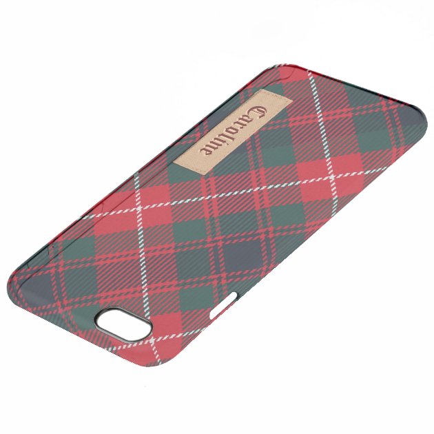 Royal Stewart Tartan Pattern - Girly Red Custom Uncommon Clearlyâ„¢ Deflector iPhone 6 Plus Case-3