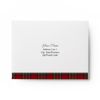 Royal Stuart Tartan A-2 Envelope envelope