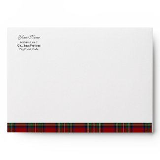 Royal Stuart Tartan A-7 Envelope envelope