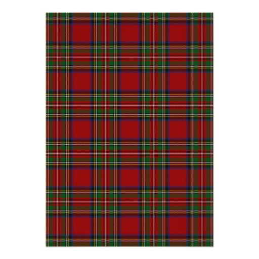 Royal Stuart Tartan Family Reunion Invitation