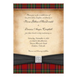 Royal Stuart Tartan Wedding Invitation