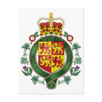 Royal Wales Official Coat Of Arms Heraldry Symbol Post Cards