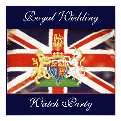 Royal Wedding Coat of Arms Watch Party Invitation