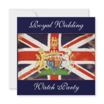 Royal Wedding Coat of Arms Watch Party Invite