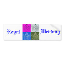 royal wedding stickers on Royal Wedding Crown Bumper Stickers