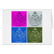 Royal Wedding/Crown Greeting Card