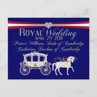 Royal Wedding Duke and Duchess of Cambridge Postca postcard