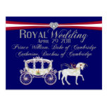 Royal Wedding Duke and Duchess of Cambridge Postca Post Cards
