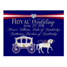Royal Wedding Duke and Duchess of Cambridge Postca Post Cards