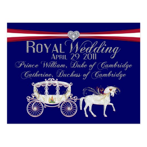 Royal Wedding Duke and Duchess of Cambridge Postca Post Cards