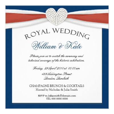 Royal Wedding House Party Invitations