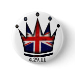 Royal Wedding Kate & William buttons