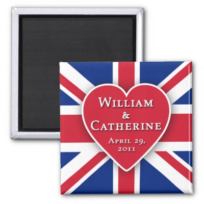 royal wedding party favors. Royal Wedding Magnets for