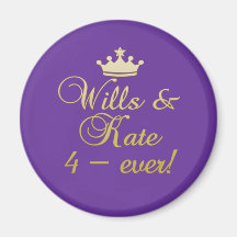Royal Wedding Magnets for Party Favors