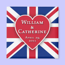 Royal Wedding Magnets for Party Favors magnets