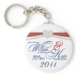 Royal Wedding Souvenir - William &amp; Kate Key Rings Key Chains