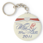 Royal Wedding Souvenir - William &amp; Kate Key Rings Key Chains