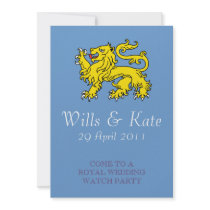 Royal Wedding Watch Party Invitation (Blue)