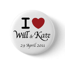 Royal Wedding William and Kate Button