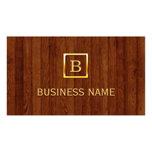 Royal Wood Stripes Plastic Surgeon Business Card (front side)