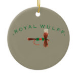 Royal Wulff Fly - Tan Christmas Tree Ornaments