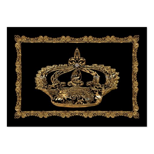 Royalee Catherine  Crown Elegant Business Card (front side)