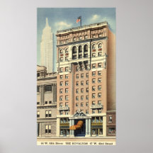 Royalton Hotel New York City Vintage Poster
