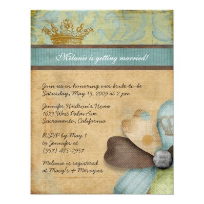 Royalty Bridal Shower Invitations