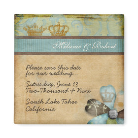Royalty Save the Date Magnet Royalty Save the Date Magnet