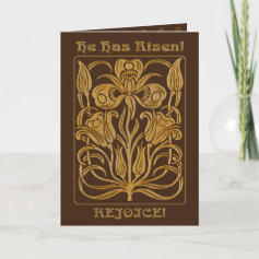 Roycroft Easter Brown (Personalized) Card