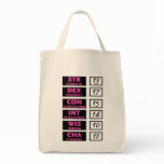 RPG Ability Score (Black & Pink) Tote Bag