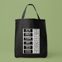 RPG Ability Score (Black & White) bags