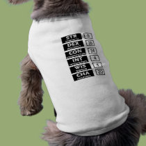 RPG Ability Score (Black & White) pet clothing
