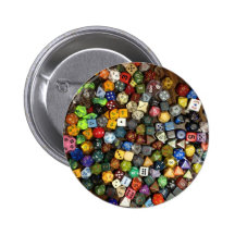 RPG game dice Pin