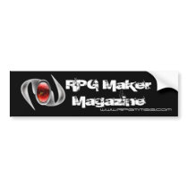 RPG Maker Magazine Bumper bumper stickers by Lantis RPG Maker Magazine Bumper bumper stickers