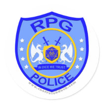 RPG Police stickers