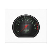 RPM Gauge Canvas Prints